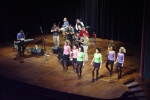 [Photo: On Stage w/ Step Dancers]
